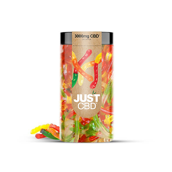 Just CBD 3000mg Gummies - 600g - Flavour: Gummy Worms