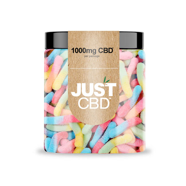 Just CBD 1000mg Gummies - 351g - Flavour: Gummy worms