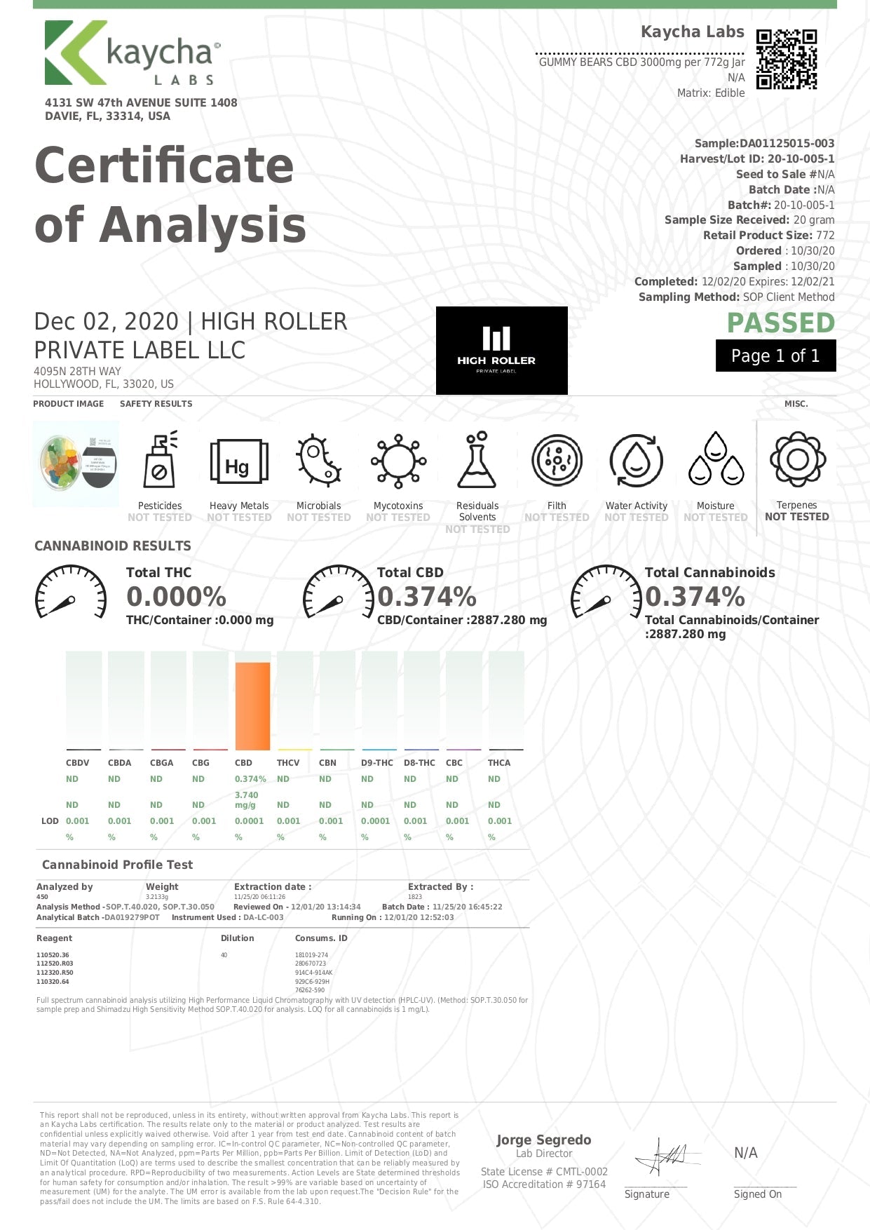Just CBD 3000mg Gummies - 600g - Flavour: Gummy Worms