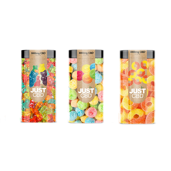 Just CBD 3000mg Gummies - 600g - Flavour: Gummy Worms