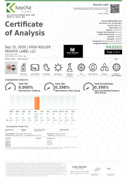Just CBD 3000mg Gummies - 600g - Flavour: Gummy Worms