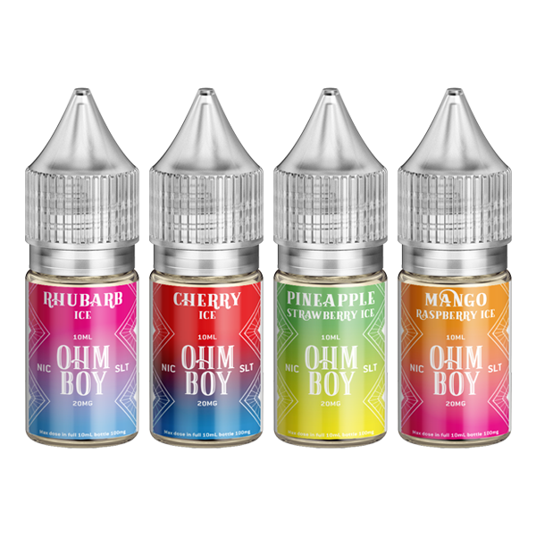 20mg Ohm Boy SLT 10ml Nic Salt (50VG/50PG) - Flavour: Rhubarb Ice