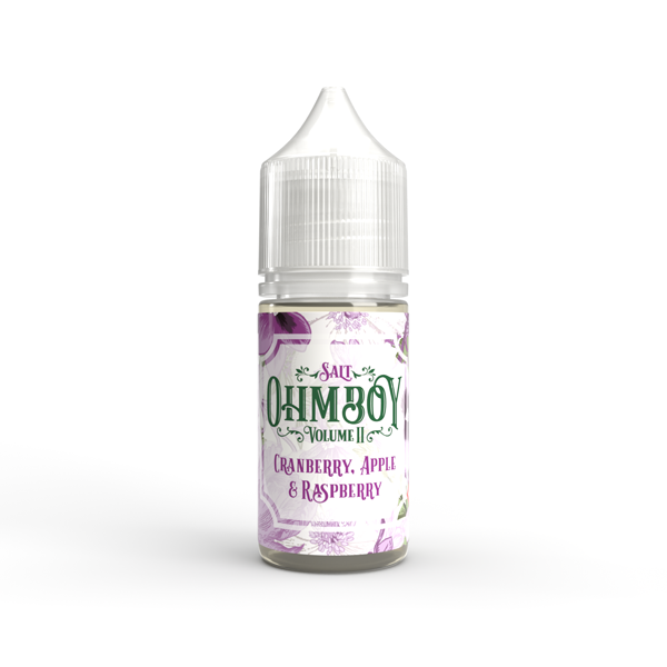 5mg Ohm Boy Volume II 10ml Nic Salt (50VG/50PG) - Flavour: Pear Apple & Raspberry