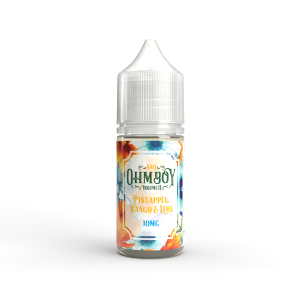 5mg Ohm Boy Volume II 10ml Nic Salt (50VG/50PG) - Flavour: Sweetwater Grape & White Peach