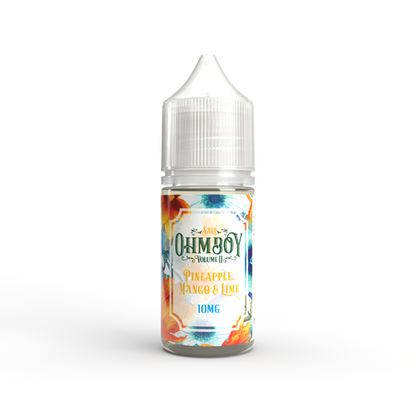 5mg Ohm Boy Volume II 10ml Nic Salt (50VG/50PG) - Flavour: Pear Apple & Raspberry