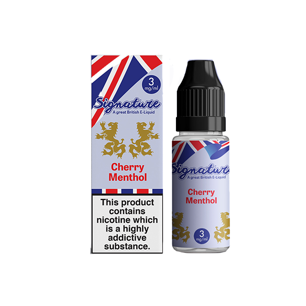 12mg Signature Flavours TPD 10ml E-Liquid (50VG/50PG) - Flavour: Berry Menthol