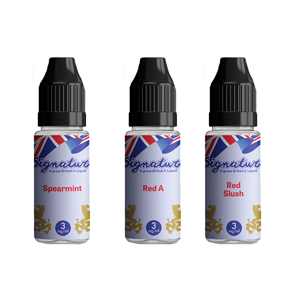 12mg Signature Vapours TPD 10ml E-Liquid (50VG/50PG) - Flavour: Cherry Menthol