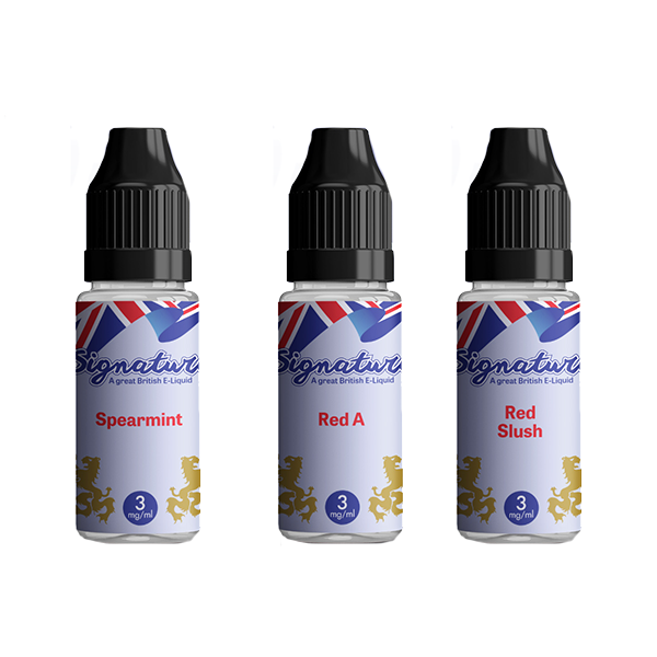 12mg Signature Flavours TPD 10ml E-Liquid (50VG/50PG) - Flavour: Berry Menthol