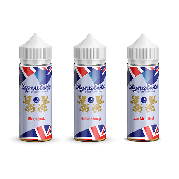 Signature Vapours 100ml E-liquid 0mg (50VG/50PG) - Flavour: Blackjack