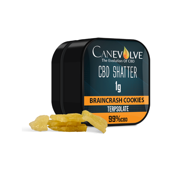 Canevolve 99% CBD Shatter - 1g - Flavour: Blueberry AK