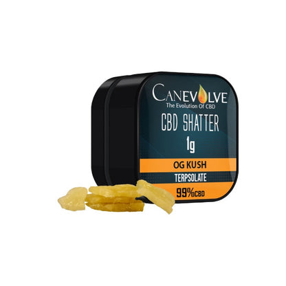 Canevolve 99% CBD Shatter - 1g - Flavour: Master Kush