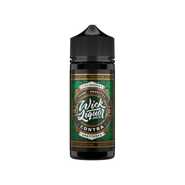 Wick Liquor 100ml Shortfill 0mg (70VG/30PG) - Flavour: Castaway Shattered