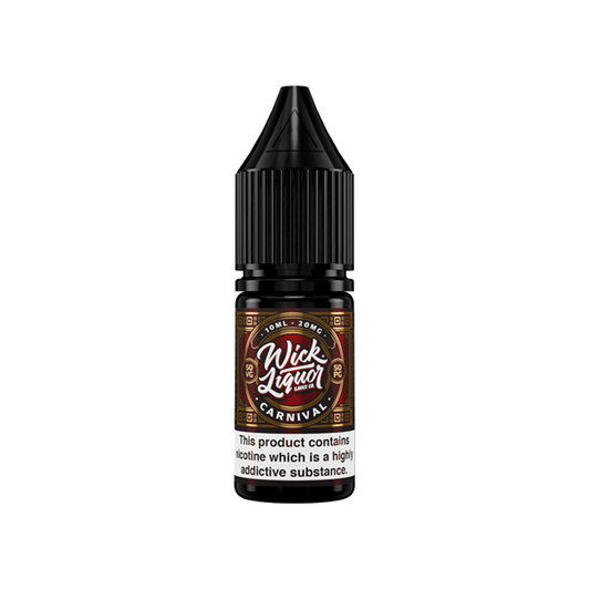 20mg Wick Liquor 10ml Nic Salts (50VG/50PG) - Flavour: Carnival