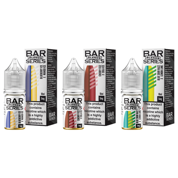 5mg Bar Series Blends 10ml Nic Salts (50VG/50PG) - Flavour: Blueberry Ice X Mango Ice