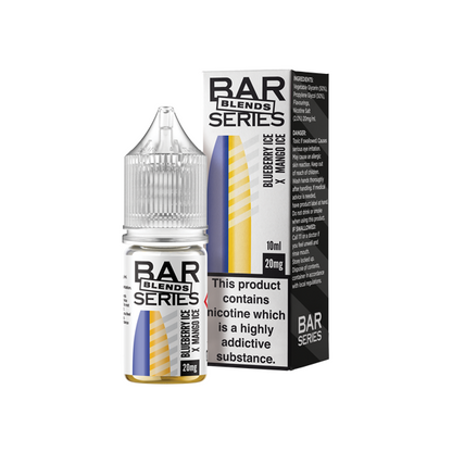 20mg Bar Series Blends 10ml Nic Salts (50VG/50PG) - Flavour: Blue Sour Razz X Lemon Lime