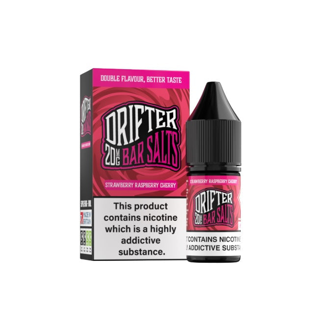 20mg Drifter Bar Salts 10ml (50VG/50PG) - Flavour: Strawberry Banana Ice