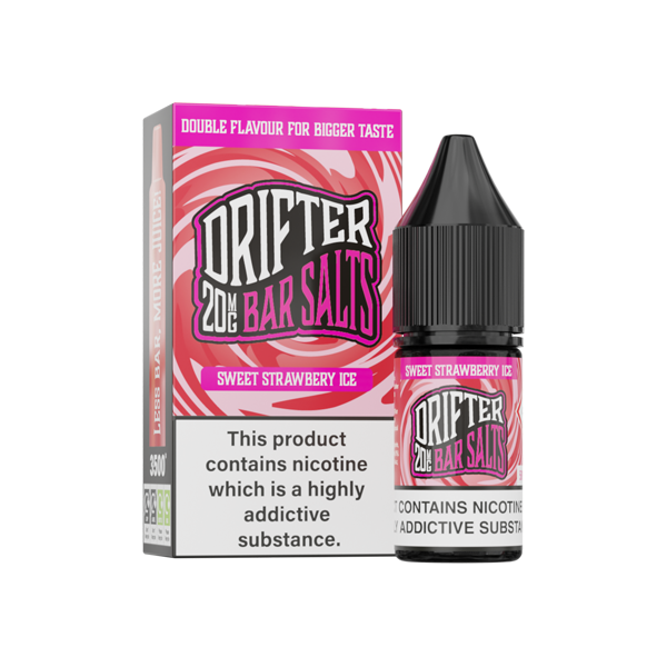 20mg Drifter Bar Salts 10ml (50VG/50PG) - Flavour: Peach Ice