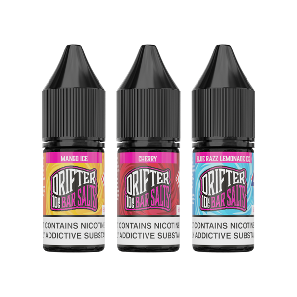 10mg Drifter Bar Salts 10ml (50VG/50PG) - Flavour: Blueberry Bubblegum