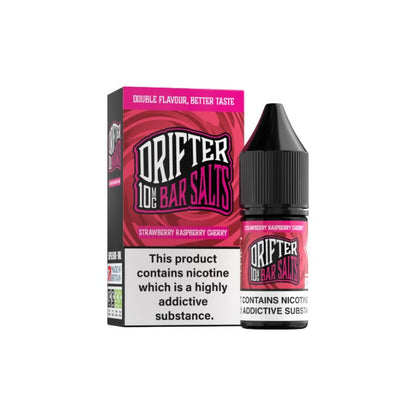 10mg Drifter Bar Salts 10ml (50VG/50PG) - Flavour: Kiwi Passion Guava Ice