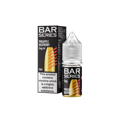 5mg Bar Series 10ml Nic Salts (50VG/50PG) - Flavour: Strawberry Raspberry Blueberry