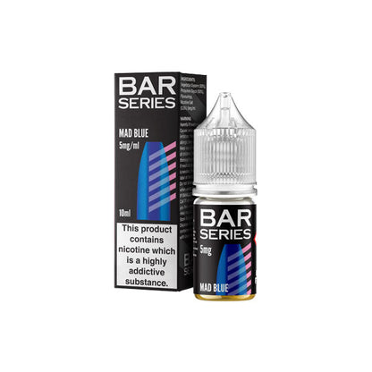 5mg Bar Series 10ml Nic Salts (50VG/50PG) - Flavour: Strawberry Raspberry Blueberry