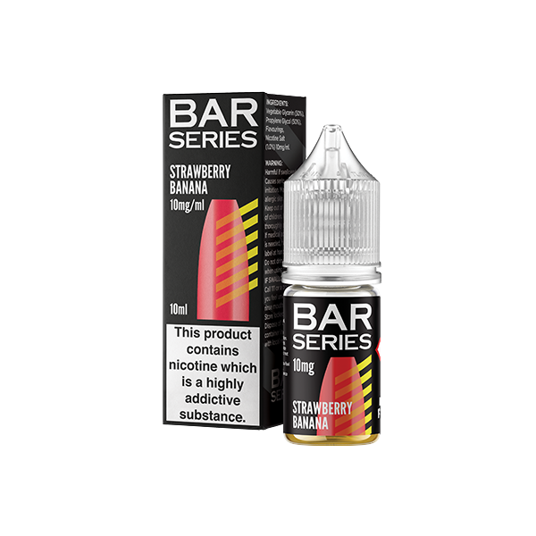 10mg Bar Series 10ml Nic Salts (50VG/50PG) - Flavour: Strawberry Ice Cream