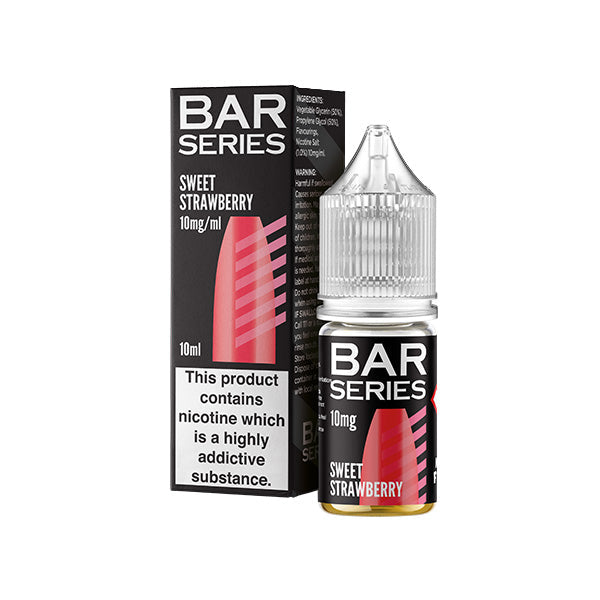 10mg Bar Series 10ml Nic Salts (50VG/50PG) - Flavour: Strawberry Banana