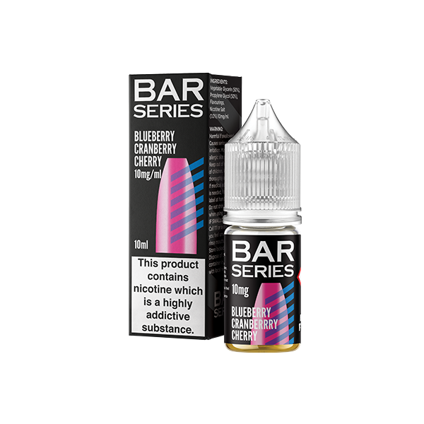10mg Bar Series 10ml Nic Salts (50VG/50PG) - Flavour: Strawberry Banana