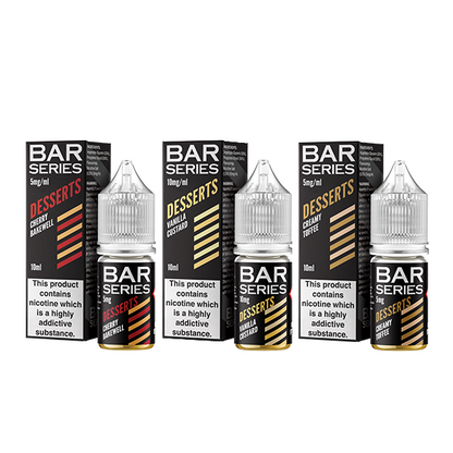 5mg Bar Series Desserts 10ml Nic Salts (50VG/50PG) - Flavour: Vanilla Custard