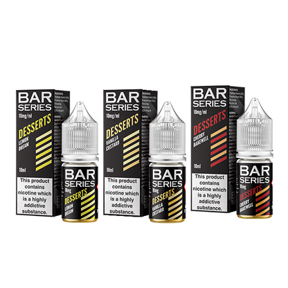 10mg Bar Series Desserts 10ml Nic Salts (50VG/50PG) - Flavour: Cherry Bakewell