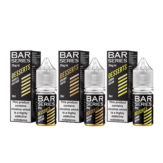 20mg Bar Series Desserts 10ml Nic Salts (50VG/50PG) - Flavour: Lemon Dream