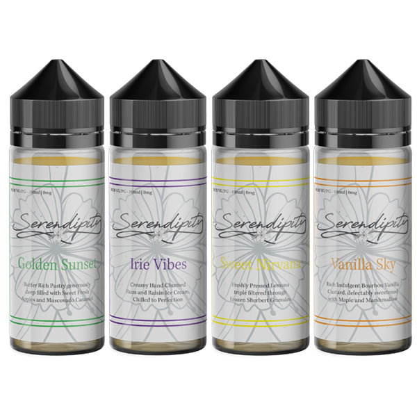 Serendipity By Wick Liquor 100ml Shortfill 0mg (80VG/20PG) - Flavour: Golden Sunset