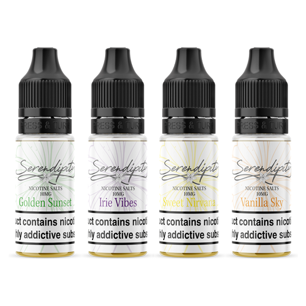 10mg Serendipity By Wick Liquor 10ml Nic Salts (50VG/50PG) - Flavour: Golden Sunset