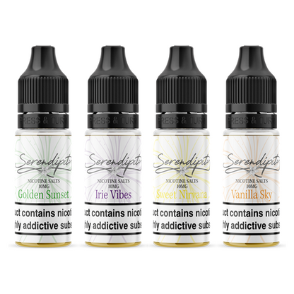 10mg Serendipity By Wick Liquor 10ml Nic Salts (50VG/50PG) - Flavour: Irie Vibes