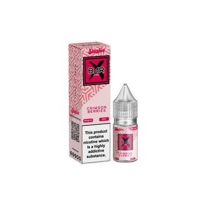 10mg Slushie Bar Xtra Nic Salt 10ml (50VG/50PG) - Flavour: Crimson Berries
