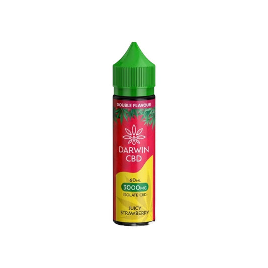 Darwin 3000mg CBD Isolate E-Liquid 60ml - Flavour: Juicy Strawberry