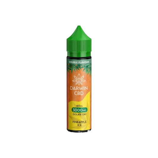 Darwin 3000mg CBD Isolate E-Liquid 60ml - Flavour: Pineapple Ice