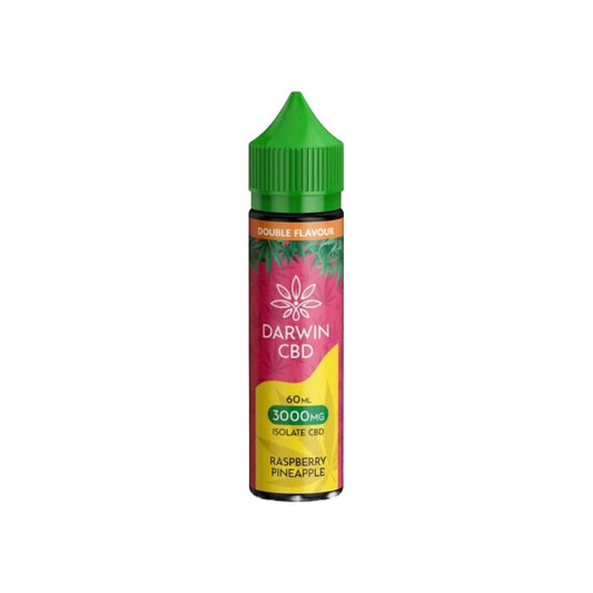Darwin 3000mg CBD Isolate E-Liquid 60ml - Flavour: Raspberry Pineapple