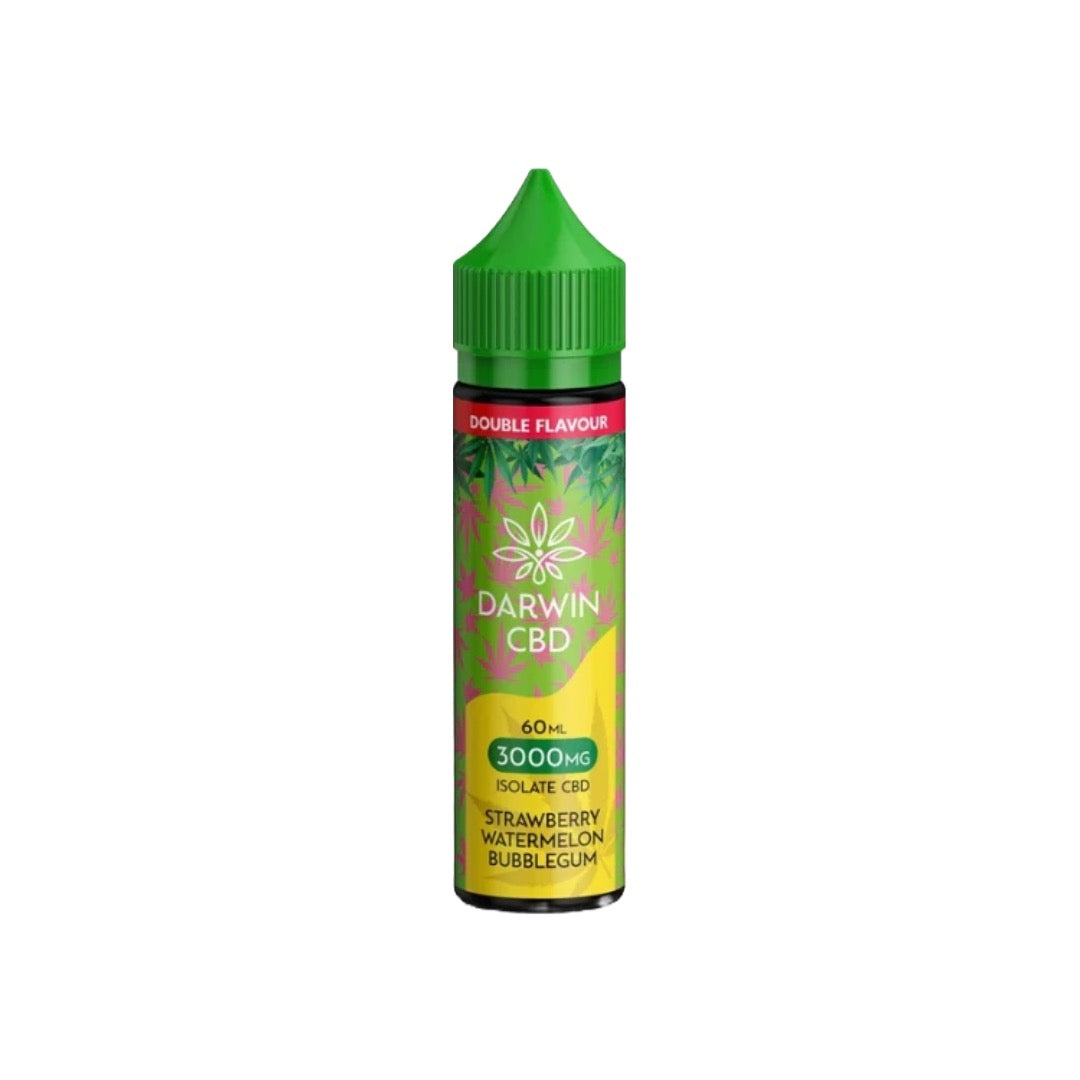 Darwin 3000mg CBD Isolate E-Liquid 60ml - Flavour: Strawberry Raspberry Cherry