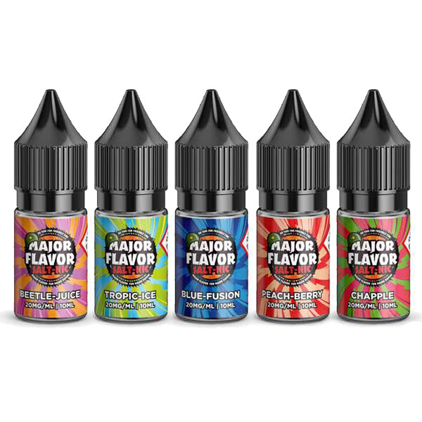 10mg Major Flavor Nic Salts 10ml (60VG-40PG) - Flavour: Black Menthol