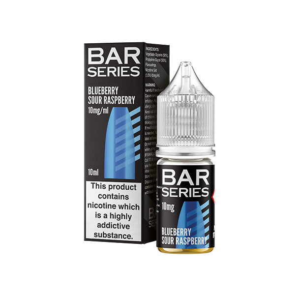 10mg Bar Series 10ml Nic Salts (50VG/50PG) - Flavour: Strawberry Watermelon Bubblegum