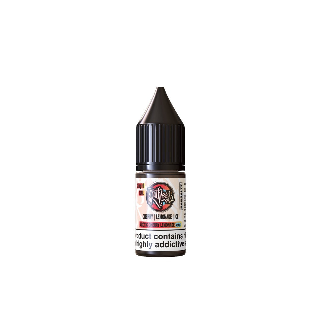 10mg Ruthless Bar Saltz 10ml Nic Salt (50VG/50PG) - Flavour: Ruthless Grape Heads on Ice