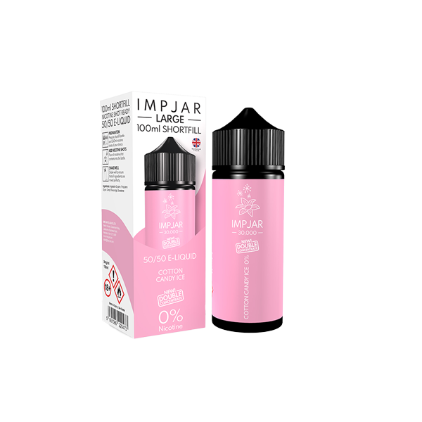 0mg Imp Jar Original 100ml Shortfill (50VG/50PG) - Flavour: Pink Lemonade