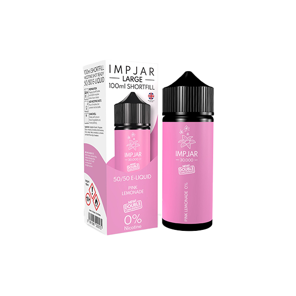 0mg Imp Jar Original 100ml Shortfill (50VG/50PG) - Flavour: Sweet Strawberry