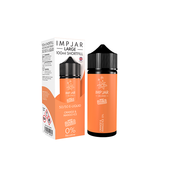 0mg Imp Jar Original 100ml Shortfill (50VG/50PG) - Flavour: Pineapple Peach & Mango