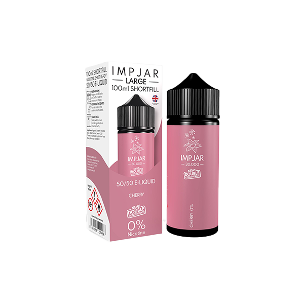 0mg Imp Jar Original 100ml Shortfill (50VG/50PG) - Flavour: Sweet Strawberry