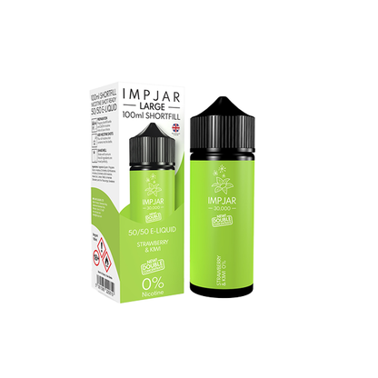 0mg Imp Jar Original 100ml Shortfill (50VG/50PG) - Flavour: Strawberry Raspberry & Watermelon