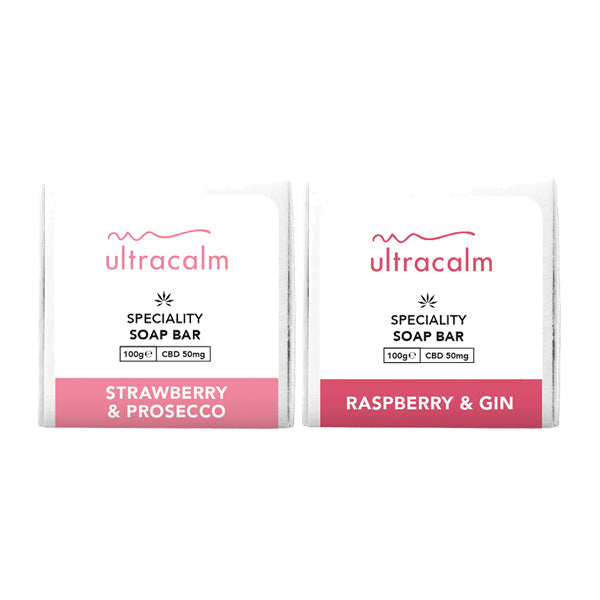 Ultracalm 50mg CBD Soap 100g - Flavour: Raspberry Gin