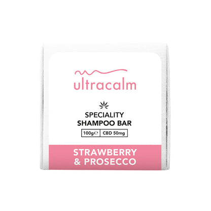 Ultracalm 50mg CBD Shampoo Bar 100g - Flavour: Raspberry Gin