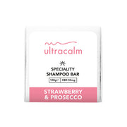 Ultracalm 50mg CBD Shampoo Bar 100g (BUY 1 GET 1 FREE) - Flavour: Strawberry & Prosecco